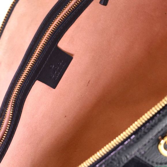 Gucci Ophidia Boston Bag Suede Medium Black - Picture 8 of 8